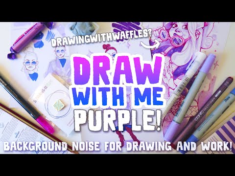 SO MUCH PURPLE! Finally trying copic markers... I'm doomed.