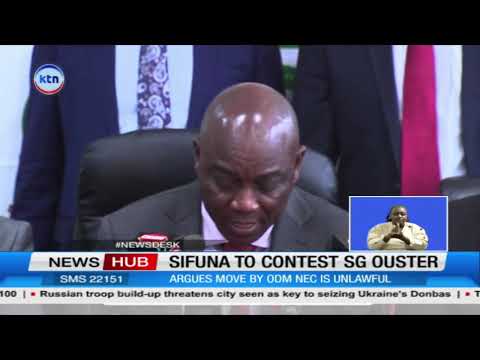 ODM leadership row: Edwin Sifuna fights ouster bid
