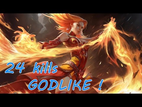 Lina 24 kills Godlike - Dota 2 Kingdom vs Underminer