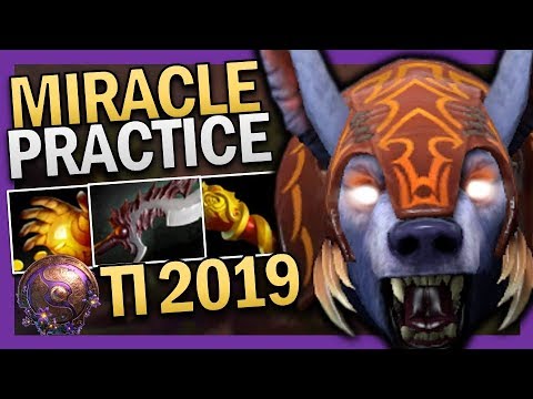 Dota 2 Miracle Practicing for TI9 Ursa 7.22 Gameplay