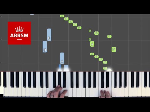 Sonatina in A minor / ABRSM Piano Grade 4 2019 & 2020, A:2 / Synthesia 'live keys' tutorial