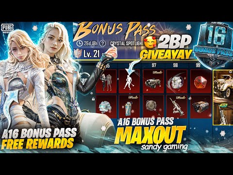 OMG! A16 Bonus Pass MAX OUT + Monster Truck & OBZ 🎁 | 2 Bonus Pass Giveaway