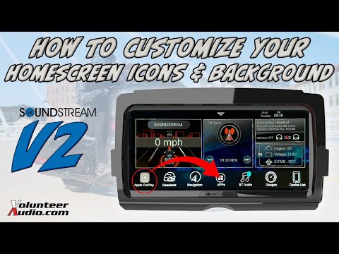 How to Customize the Home Screen Icons & Background on the New Soundstream V2 Radio