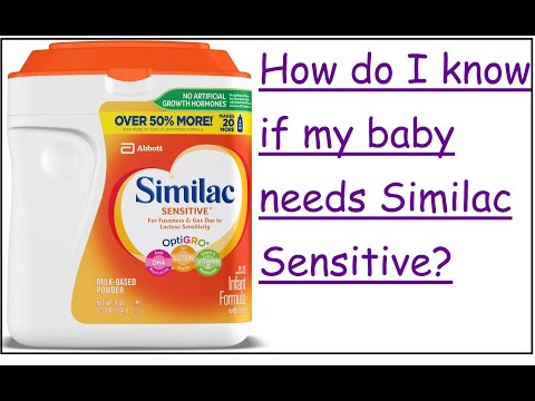 Part of a video titled How do I know if my baby needs Similac Sensitive - YouTube