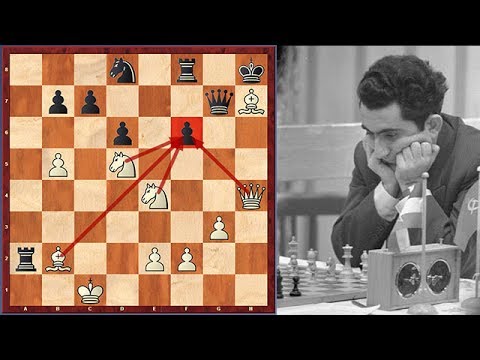 Attacking Game! Petrosian Again Goes For His Favorite Exchange Sacrifice