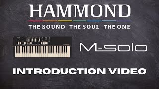 Video thumbnail for Hammond M-Solo Introduction Video by Official Hammond Organ