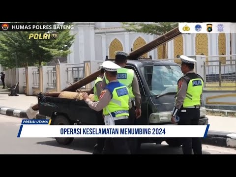 POLRES BANGKA TENGAH SOSIALISASI PEMBAGIAN BROSUR OPS MENUMBING
