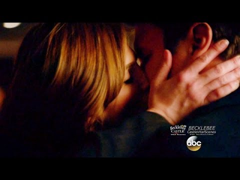Castle 8x15 End Scene Beckett Castle Kiss & Fight LokSat  “Fidelis Ad Mortem” Season 8 Episode 15