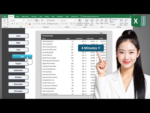 Try this new Excel navigation Bar! | Attractive and simple dashboard #Excel