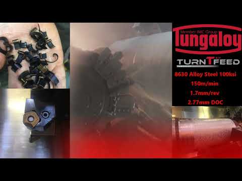 TurnTenFeed machining 8630 alloy steel fullhd