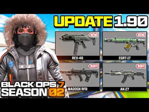 NEW BLACK OPS 7 SEASON 2 UPDATE 1.90 PATCH NOTES! NEW WEAPONS, RANKED PLAY & WEAPON BALANCE! (BO7)