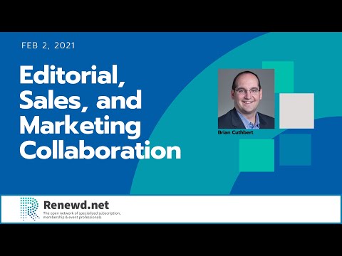 Editorial, Sales, and Marketing Collaboration