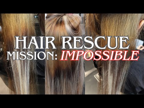 The WORST Hair Disaster I Have Ever Seen | Attempting To Fix Another Hairdresser's Lazy Work