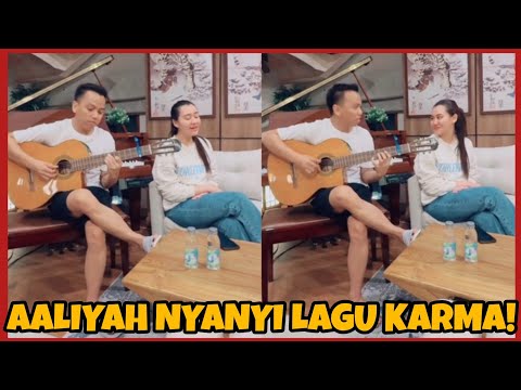 AALIYAH MASSAID NYANYI LAGU KARMA FEAT AAN STORY "LEMBUT BANGET SUARANYA"