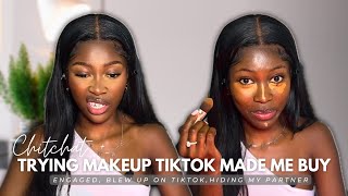 Engaged, hiding my partner?, blew up on TikTok, dealing with hate comments | Chitchat & makeup