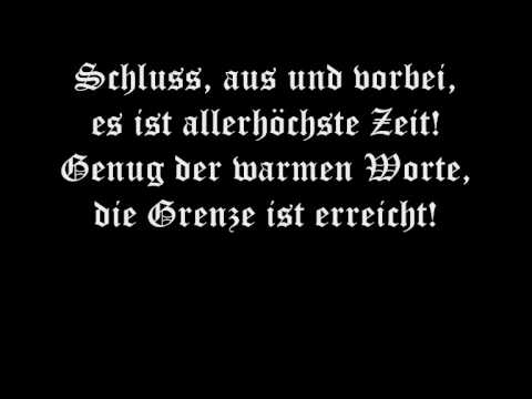 Kärbholz - Genug der warmen Worte (Lyrics)