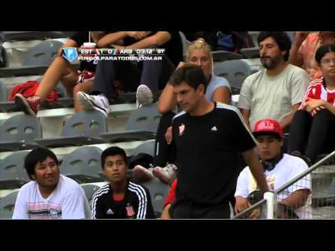 Pellegrino expulsado.  Estudiantes 1 - Arsenal 0. Torneo Final 2014. Fecha 1. Fútbol Para Todos