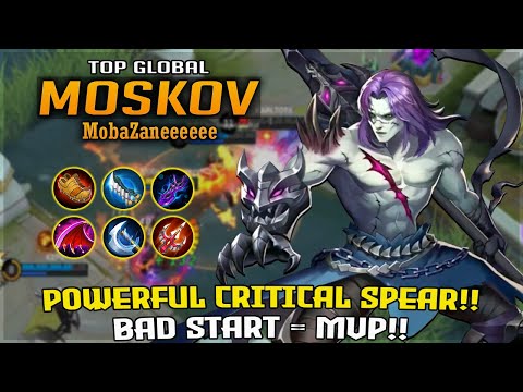 King of Spear! Moskov Best Build 2020 | Gameplay by Top 1 Global Moskov - MobaZane | Mobile Legends