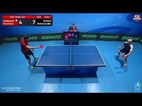 10:00 Oleksandr Zhuravlov 0-3 Evhenii Holoborodko West 1 WIN CUP 21.05.2023 | TABLE TENNIS WINCUP