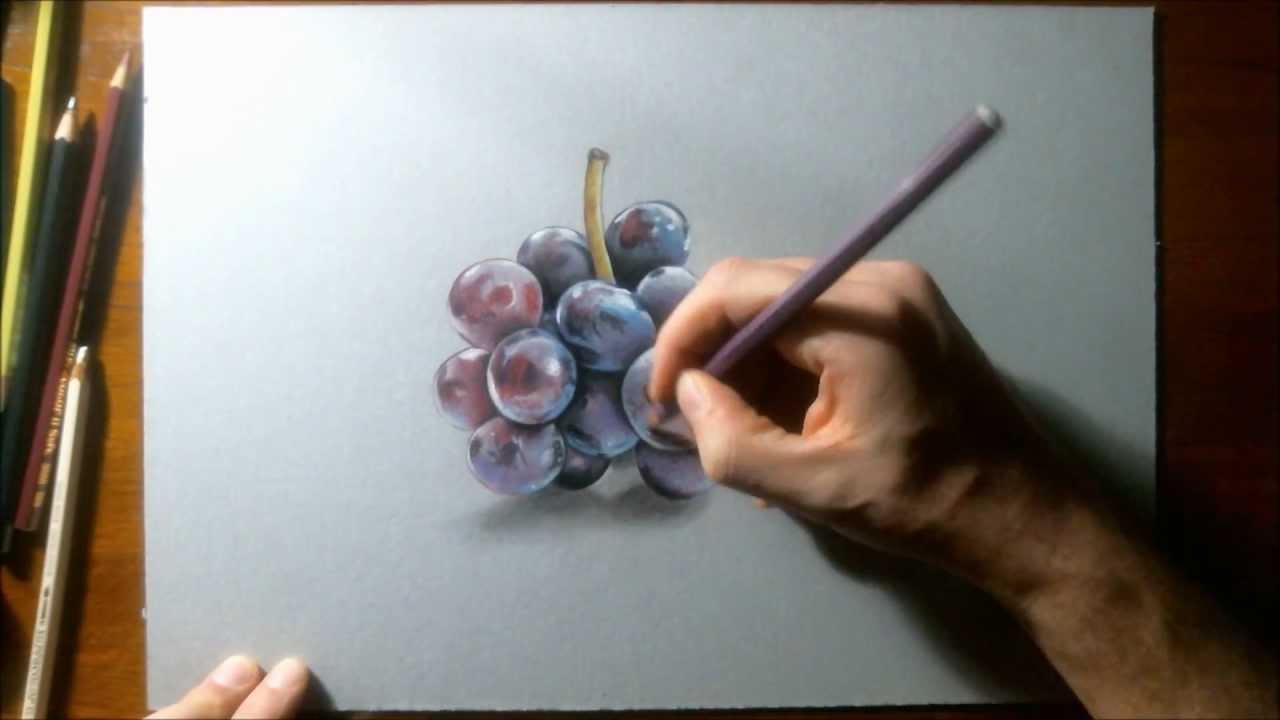 Realistic Grapes -  Drawing tutorial by Marcello Barenghi  