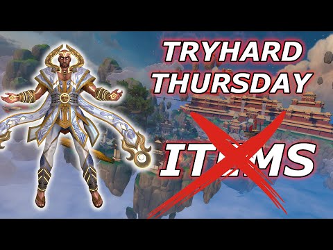 I DID THE NO ITEM CHALLENGE IN A TRYHARD THURSDAY! - Season 8 Masters Ranked 1v1 Duel - SMITE