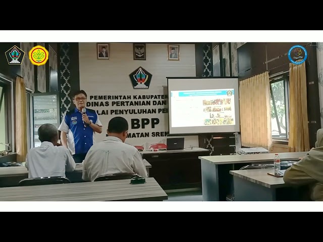 Roadshow Bimtek Tenaga Penyuluh Pertanian Lapangan (PPL) di Balai Penyuluhan Pertanian (BPP) Kecamatan Srengat