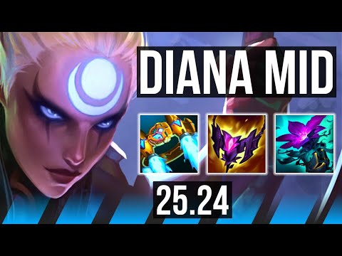DIANA vs IRELIA (MID) | 8k gold comeback | KR Master | 25.24