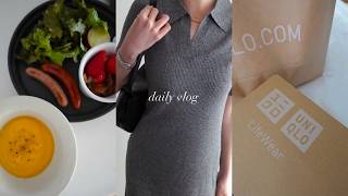 vlog | 社会人の日常・UNIQLO春夏服購入品・お気に入りの食器紹介・朝ごはん作り