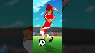 Twisting Tiger the King of Dribbling ⚽🏆👑 #soccer #cartoon