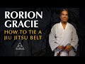 Rorion Gracie | How to tie a Jiu Jitsu belt (PURA TEMPLE OF ARTS)