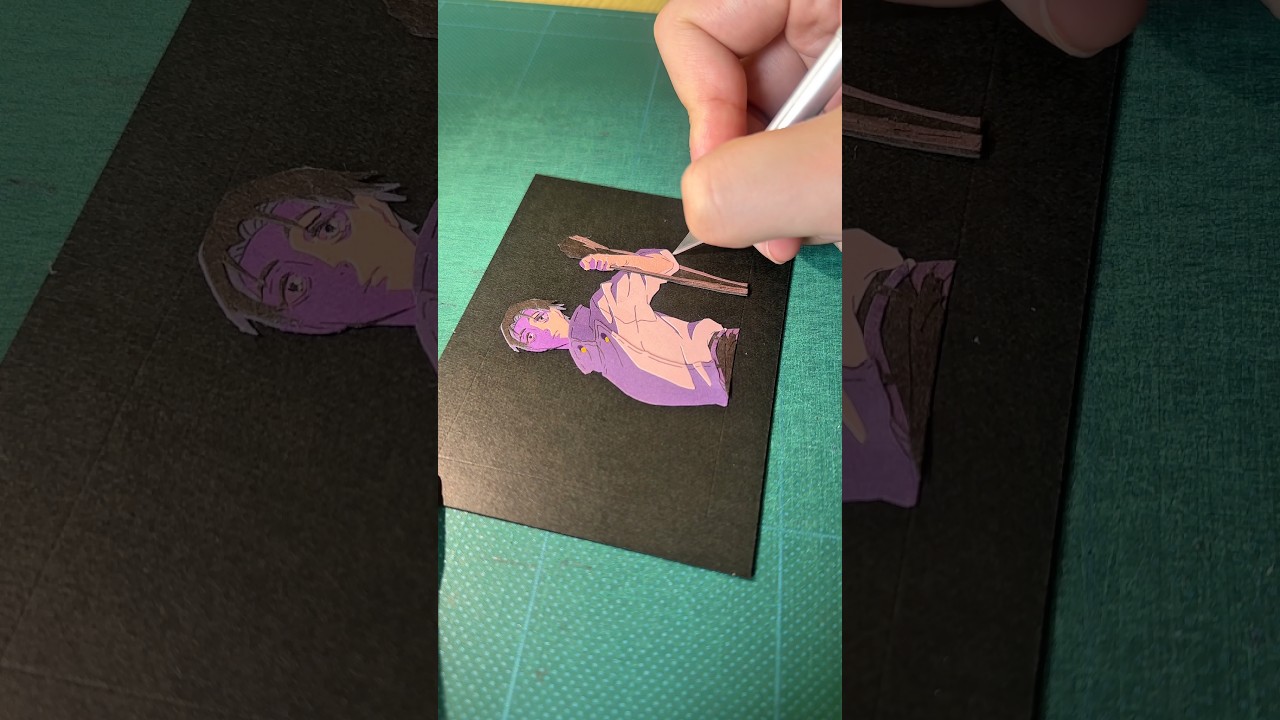 👻呪術廻戦のシーンを画用紙だけで作ってみた👻乙骨憂太 #呪術廻戦 #jujustukaisen #jjk #handmade #工作