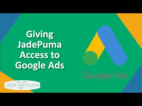 Giving JadePuma Access to Google Ads