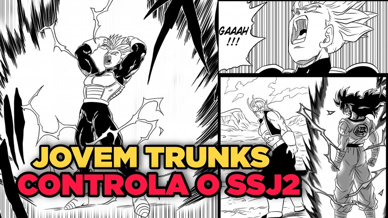 TRUNKS DO PRESENTE CONTROLA O SSJ2 NA SALA DO TEMPO
