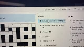 Online Crossword Puzzles