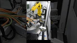 Automated laser cladding system - loading and unloading #shorts #automation #robotics
