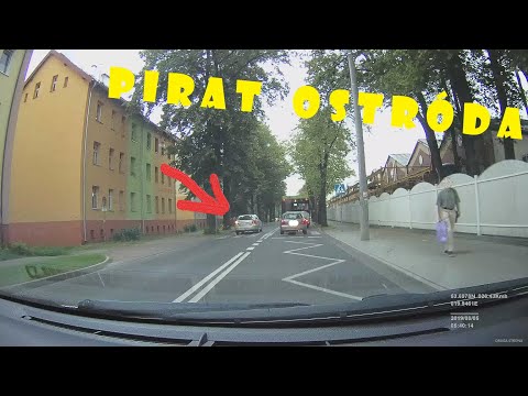 Pirat Ostróda - Linia ciągła i przejście dla pieszych - Oryginalne nagranie bez zmian audio i video.