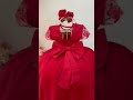 Vestido Infantil Vermelho Busto C/ Renda Damas Longo Luxo