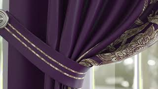 Комплект штор «Мелирос (фиолетовый)» — видео о товаре
