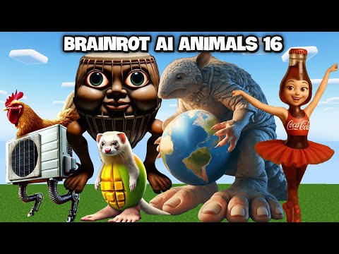 BRAINROT AI ANIMALS In Minecraft PART 16