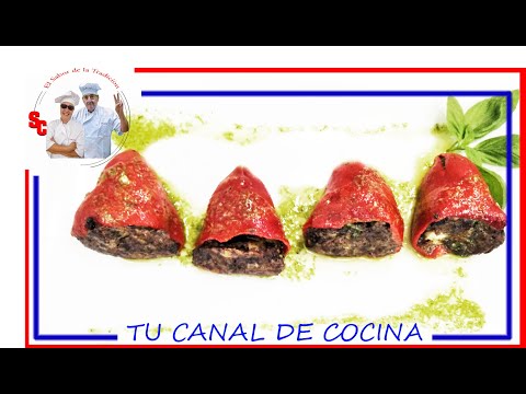 🥭 PIMIENTOS DE PIQUILLO RELLENOS DE MORCILLA Y MANZANA 🔴 RECETA EN DIRECTO