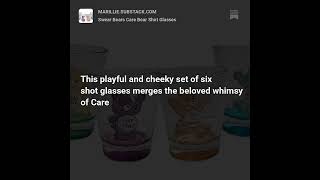 Swear Bears Care Bear Shot Glasses: Fun, Nostalgia, and Humor Combined
