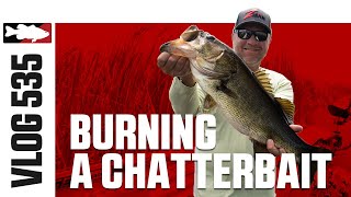 Burning a Chatterbait on Headwaters with Clausen