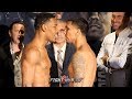 HEATED BACK & FORTH! DANIEL JACOBS VS LUIS ARIAS FULL WEIGH IN & FACE OFF VIDEO