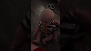 Jude learning how to sit up AND babble