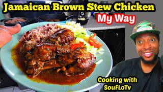 How to Cook "Jamaican Brown Stew Chicken" Birthday Edition Vlog