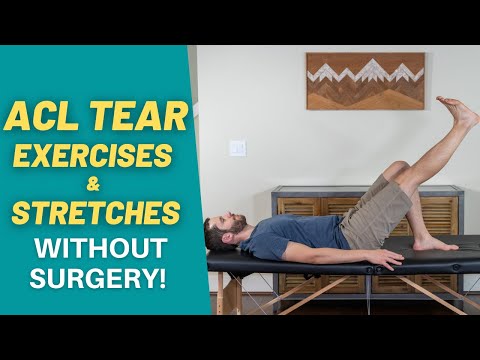 The 7 BEST Non-Surgical ACL Tear Rehab Exercises & Stretches! | PT Time with Tim