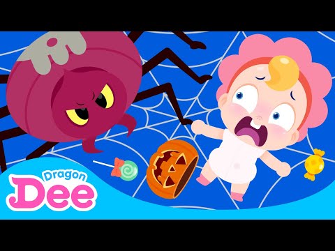 Itsy Bitsy Spider (Halloween Ver.) 🎃｜2021 Halloween Songs｜Spooky Nursery Rhymes 👻｜Dragon Dee Kids
