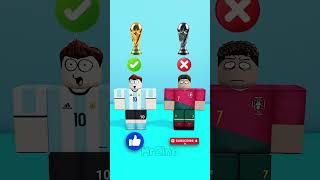 Who Will Win? Ronaldo or Messi #roblox