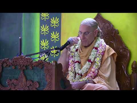 H.H. Bhakti Vidya Purna Swami gave an English S.B. 9.20.16 class in Mayapur,