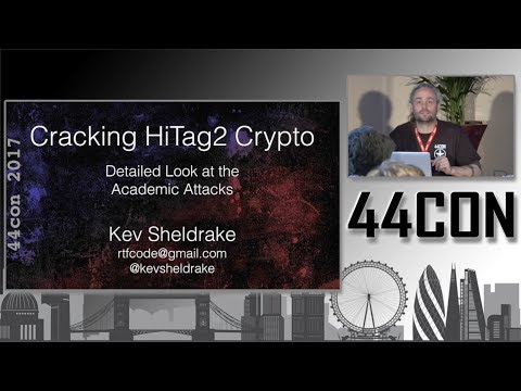 Cracking HiTag2 Crypto - Kevin Sheldrake at 44CON 2017 - Workshop